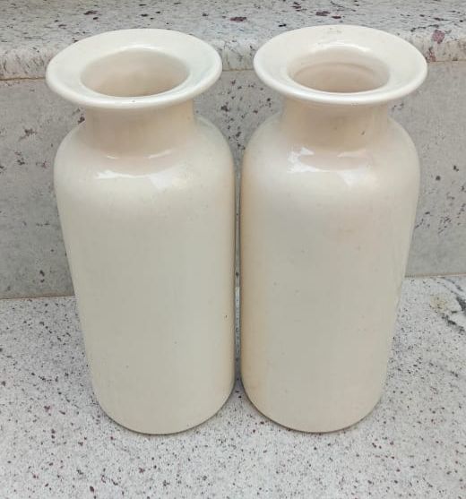 Off White Jar Vase