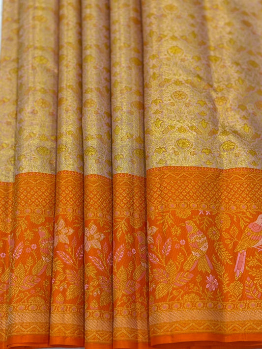 Fanta Orange Gold Kanjivaram
