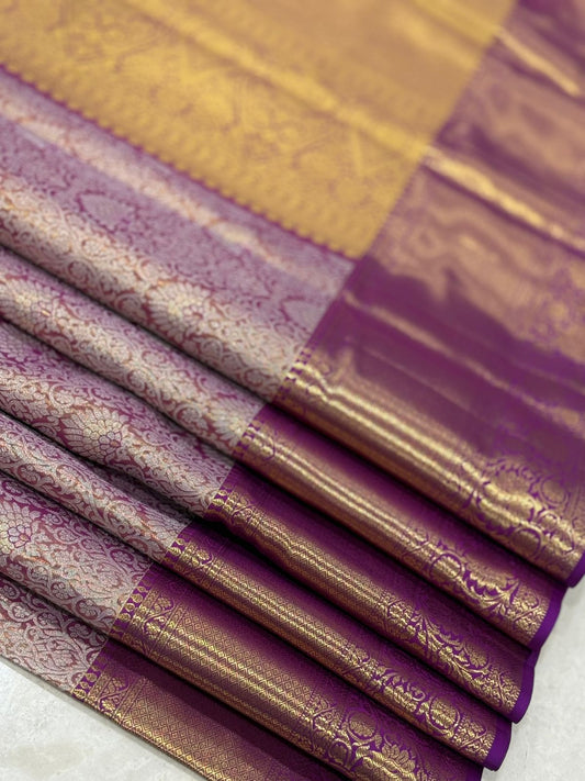 Violet Magenta Radiance in Silk