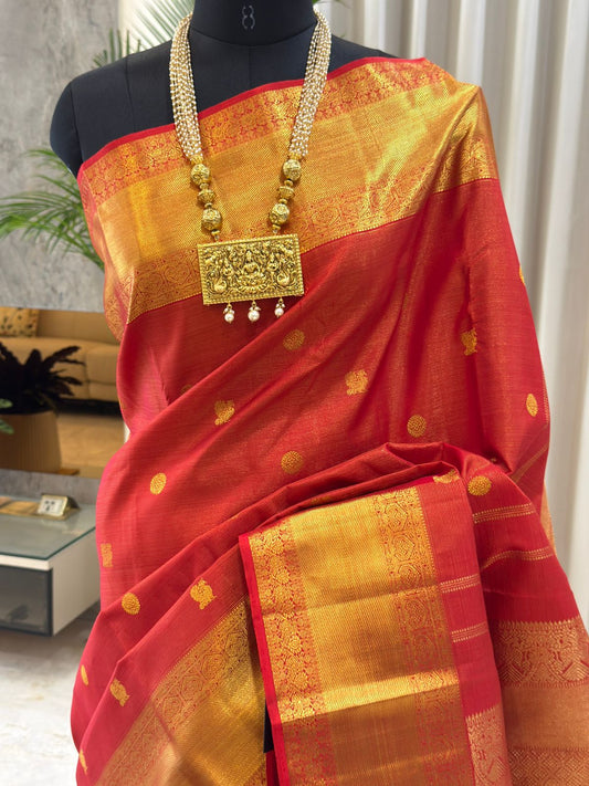 Regal Brick Red Kanjivaram