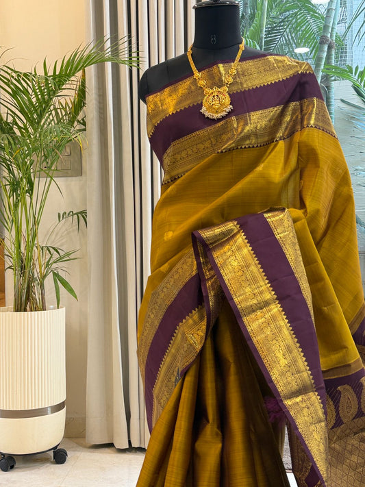 Mustard Gold Bridal Kanjivaram