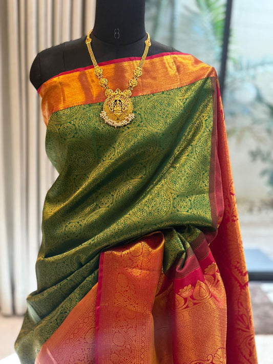Emerald Green Bridal Kanjivaram