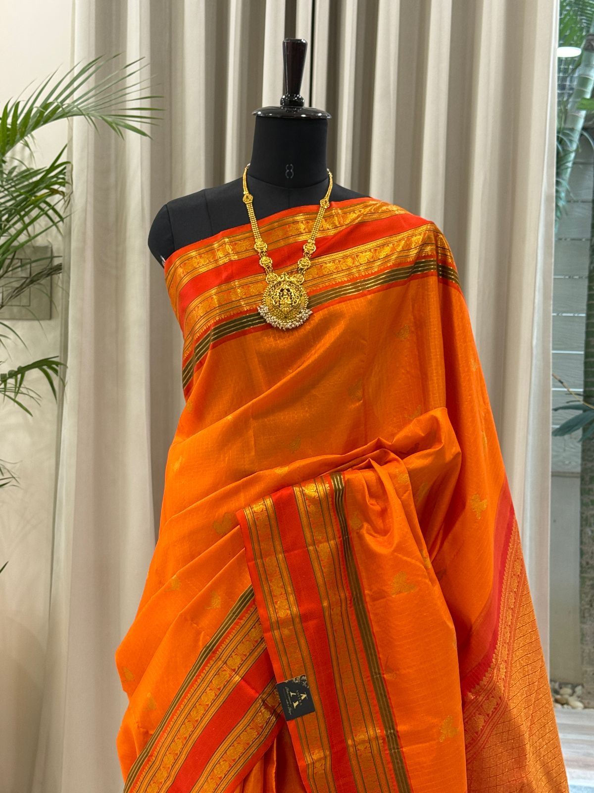 Golden Orange Kanjivaram