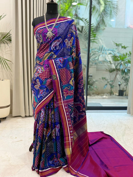 Royal Blue Patola Elegance