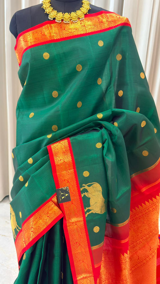 Regal Green Kanjivaram