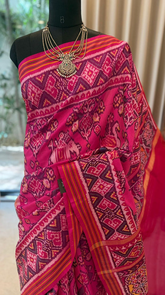 Peacock Ikat Saree