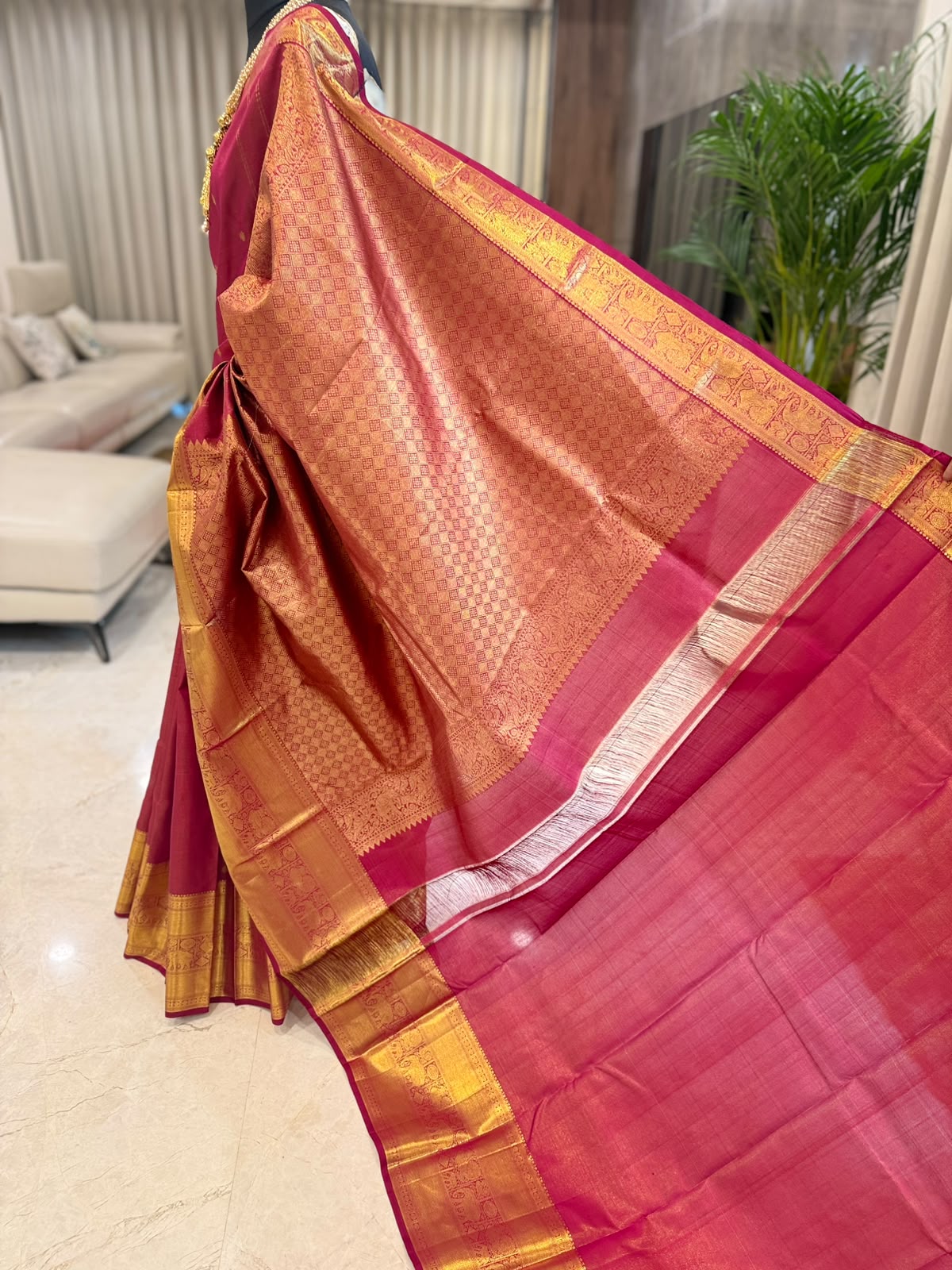 Jewel Magenta Gold Kanjivaram