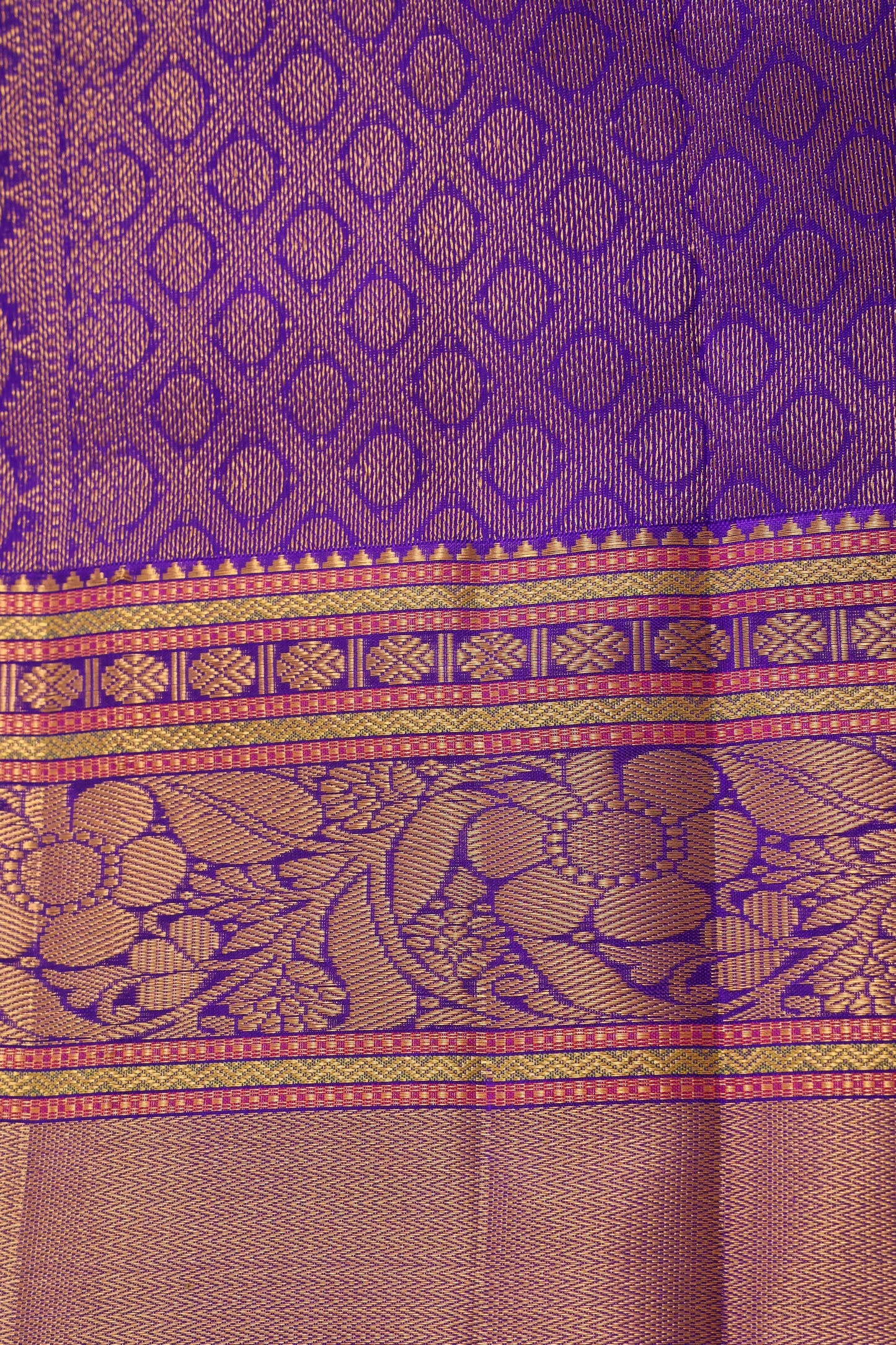 Golden Yellowish with Violet Border