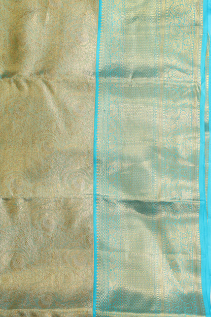 Firozi Blue Aqua full gold Zari Work