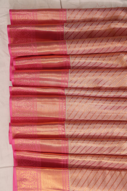 Pink Diagonal Stripe Golden