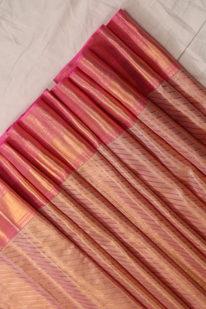 Pink Diagonal Stripe Golden