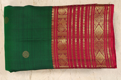 Dark Green with Rani Pink with small bouties