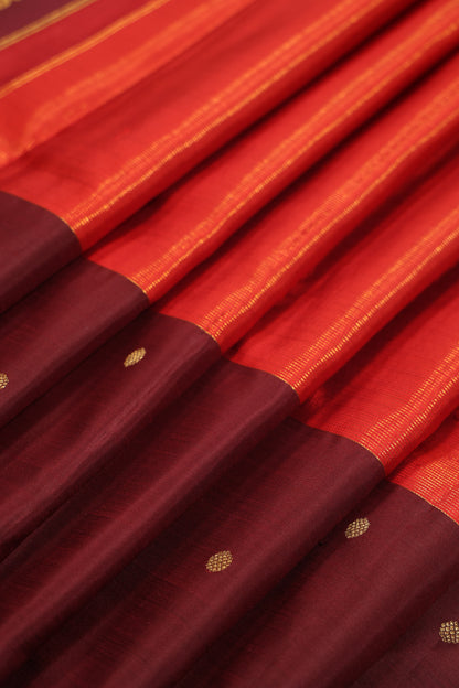 Burnt Red Rust Maroon Border