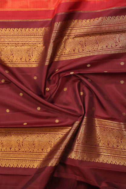 Burnt Red Rust Maroon Border