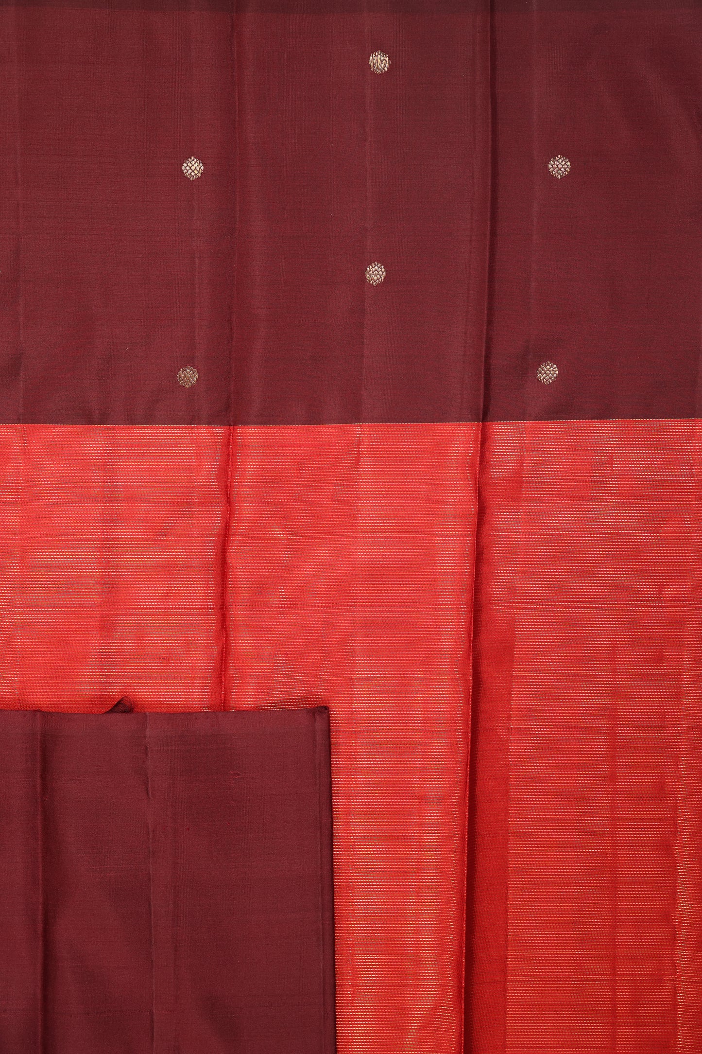 Burnt Red Rust Maroon Border