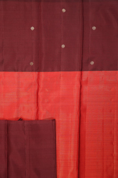 Burnt Red Rust Maroon Border