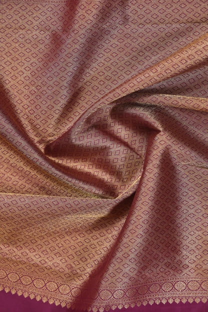 Pink Checks with Brown Border