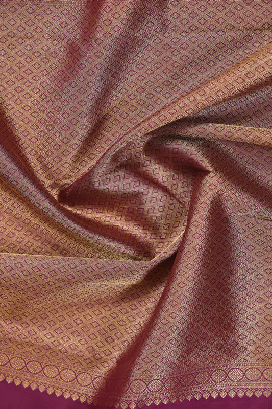 Pink Checks with Brown Border