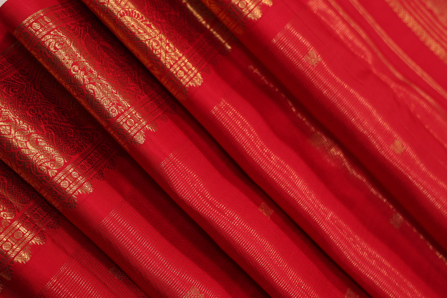 Red Vairoosi Golden Border