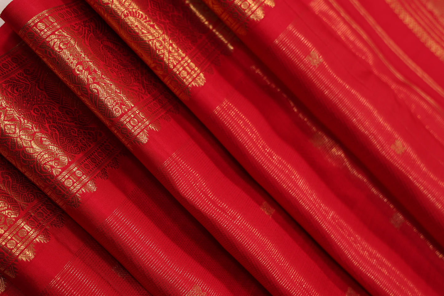 Red Vairoosi Golden Border