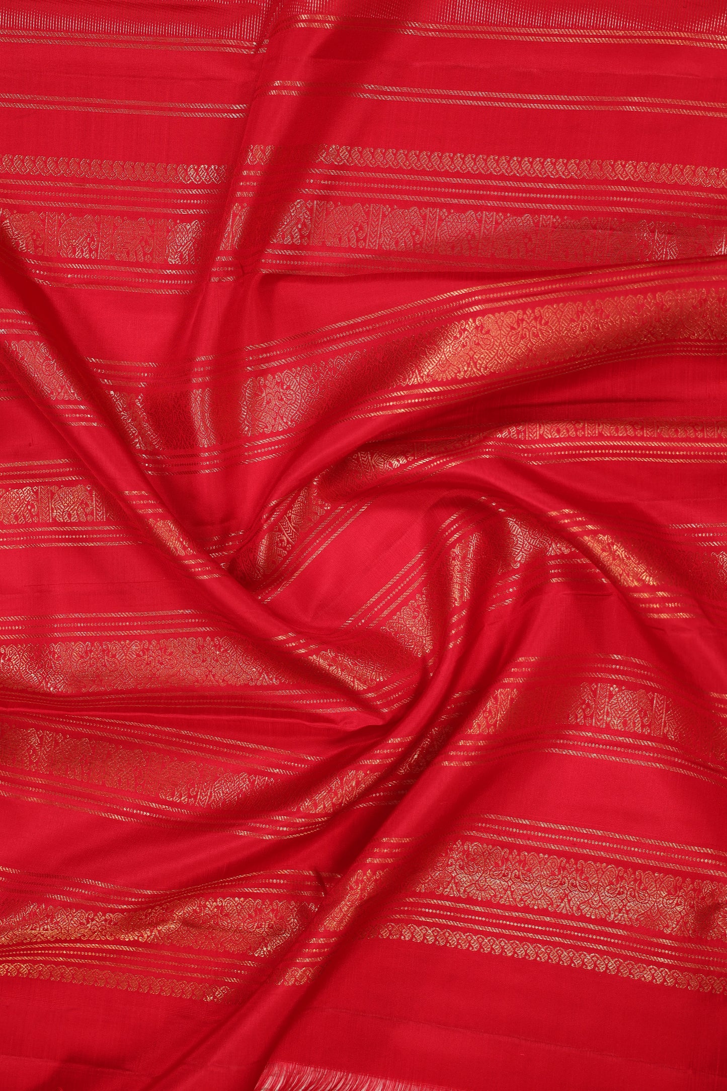 Red Vairoosi Golden Border