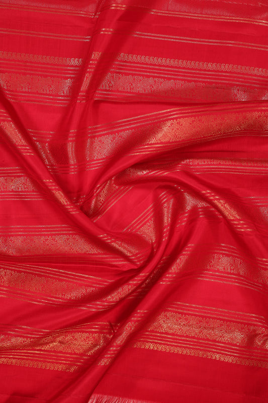 Red Vairoosi Golden Border