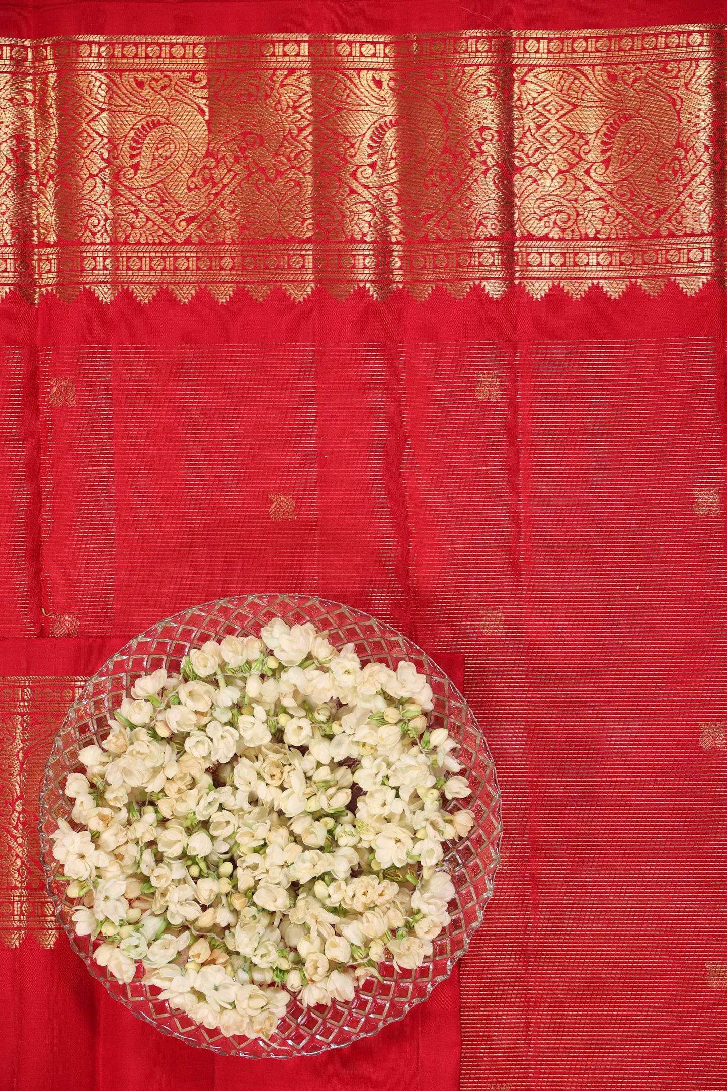 Red Vairoosi Golden Border