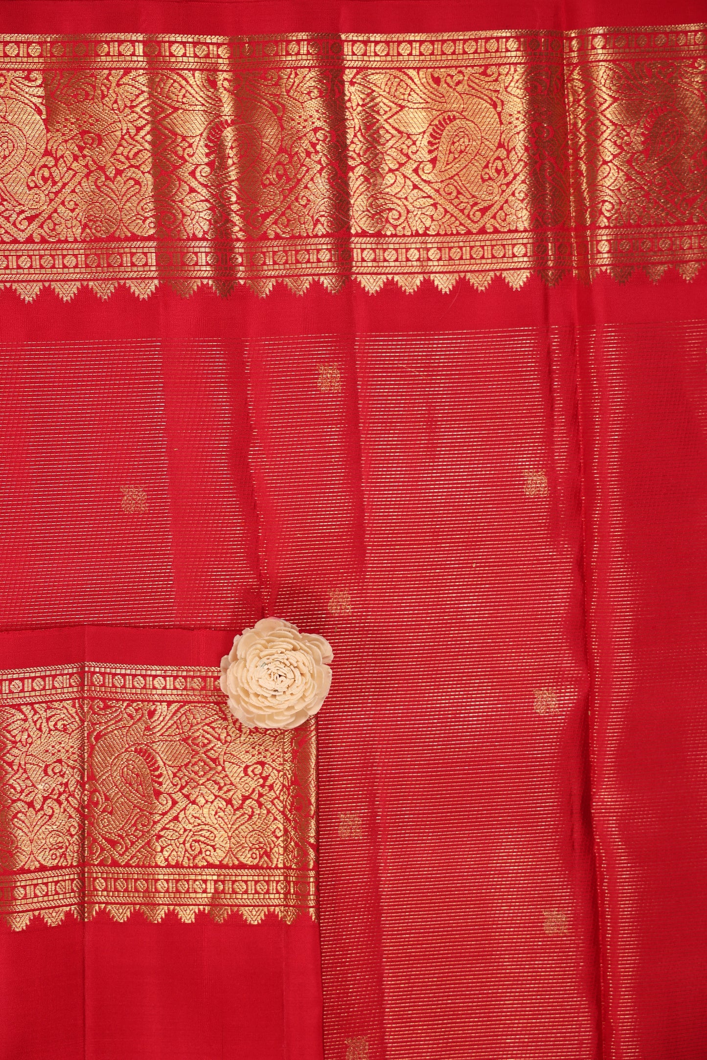 Red Vairoosi Golden Border