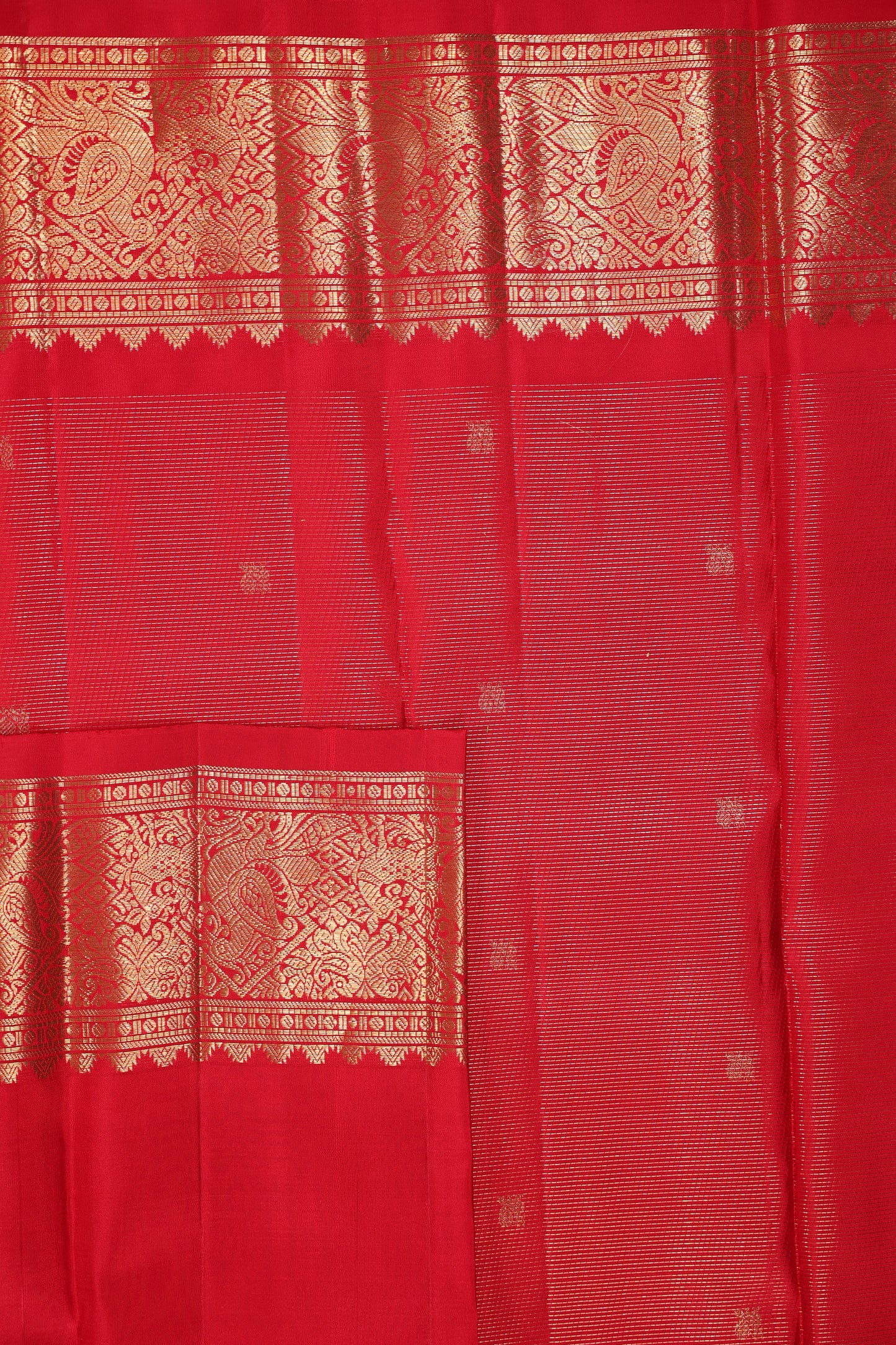 Red Vairoosi Golden Border