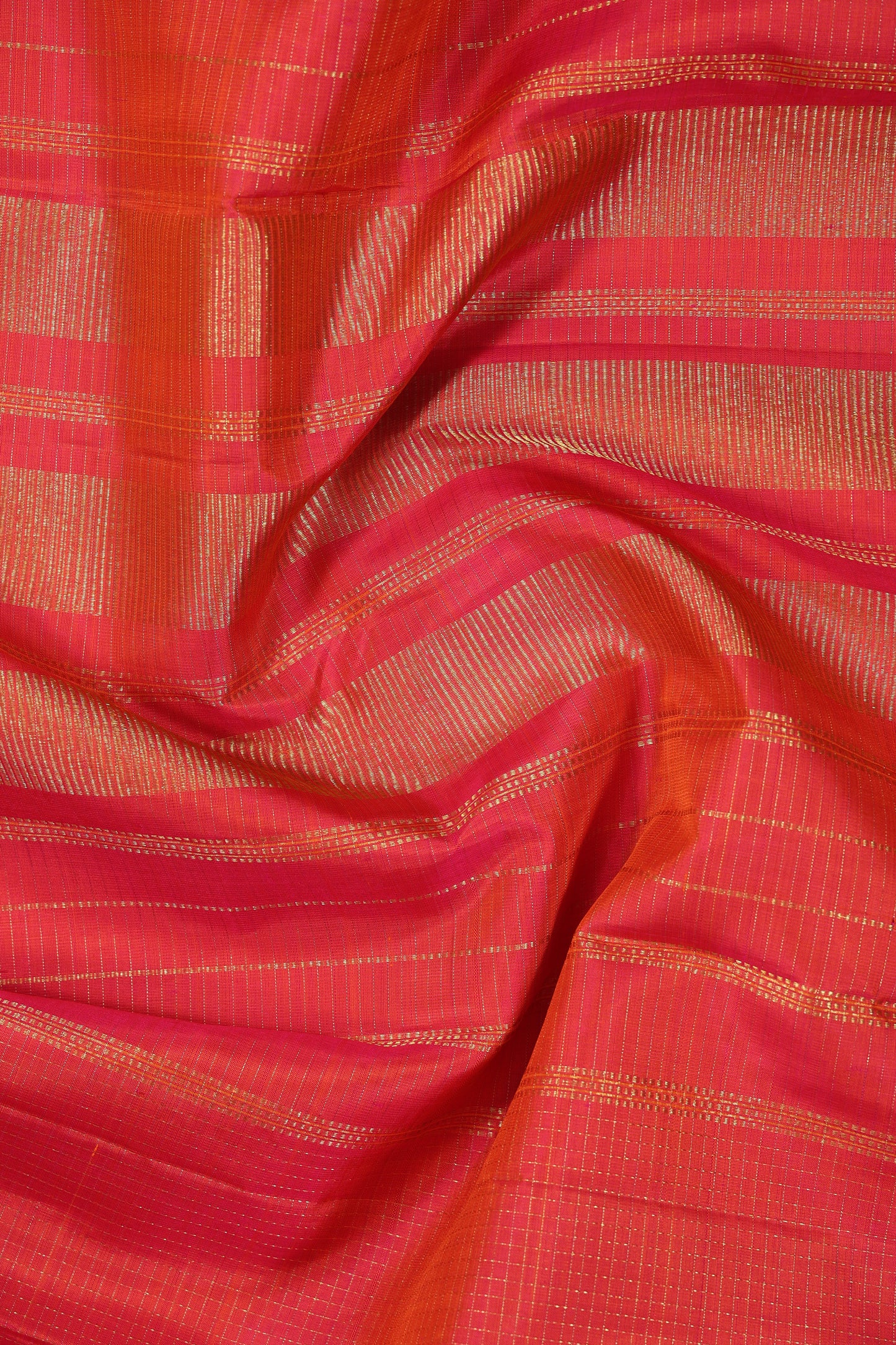 Peach Orangish Pink small striped Border