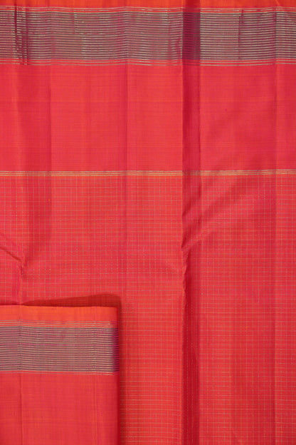 Peach Orangish Pink small striped Border