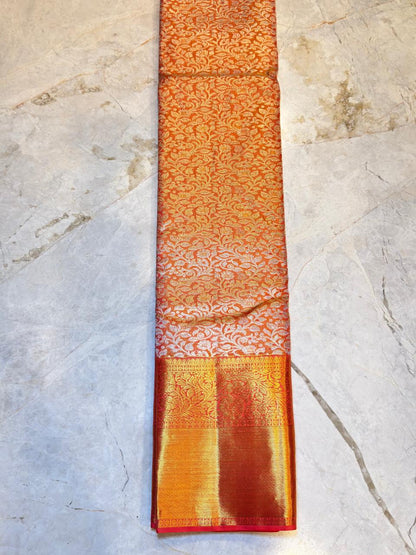 Orange Zari Work