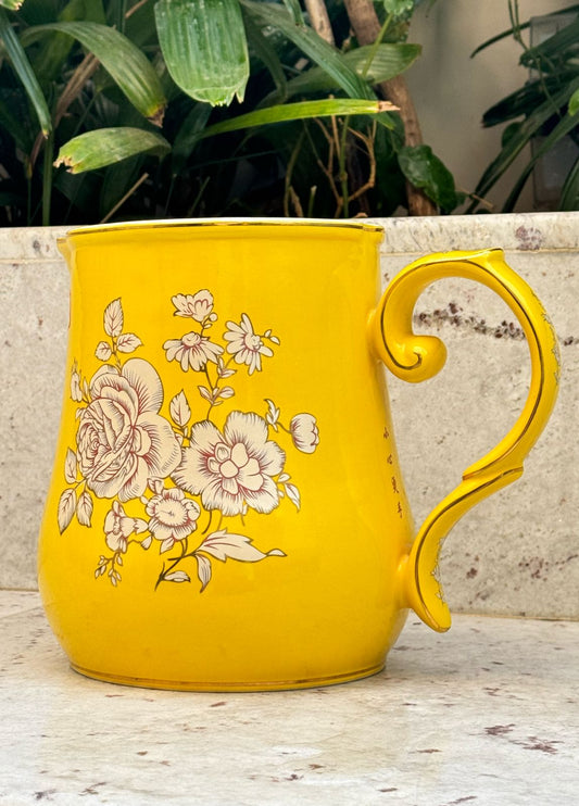 Yellow Floral Jug