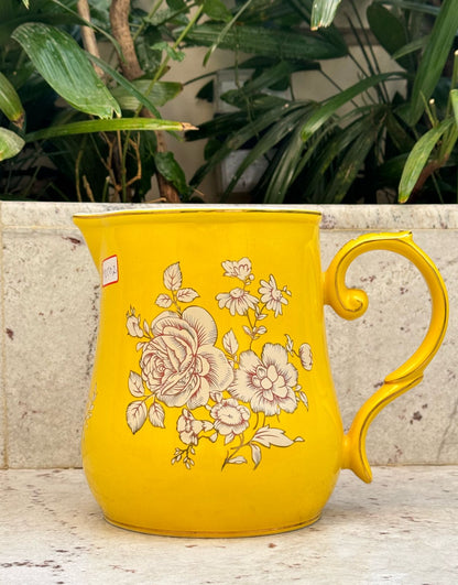 Yellow Floral Jug