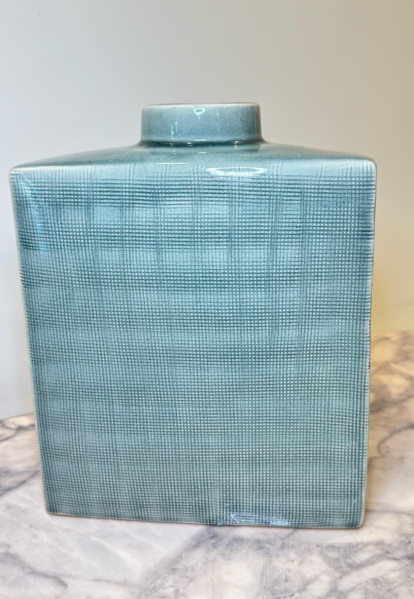 Sage Green Box Vase