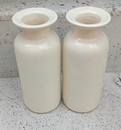 Off White Jar Vase