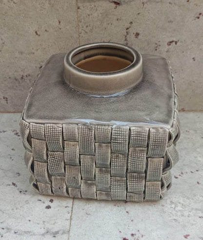 Gray Mossaic Vase