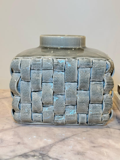 Gray Mossaic Vase