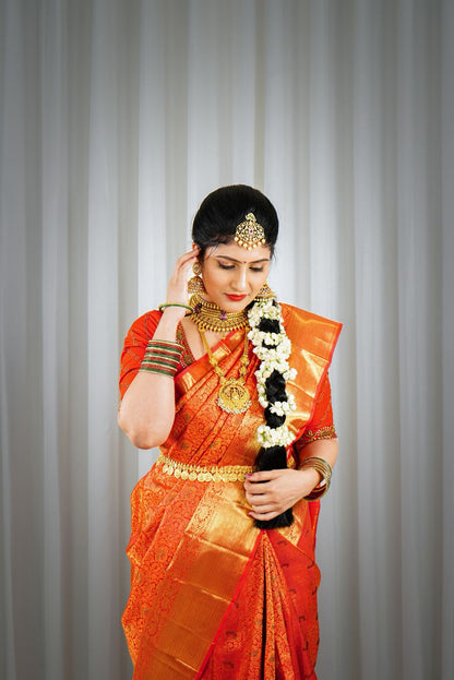 Vermilion Red with Exquisite Gold