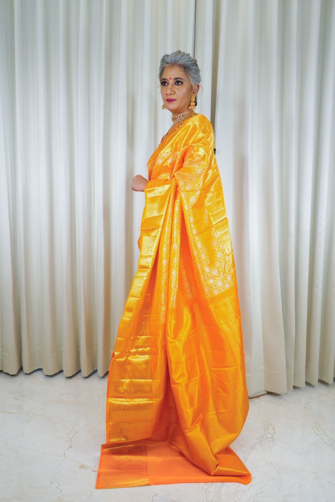 Molten Gold With Vibrant Marigold Yellow