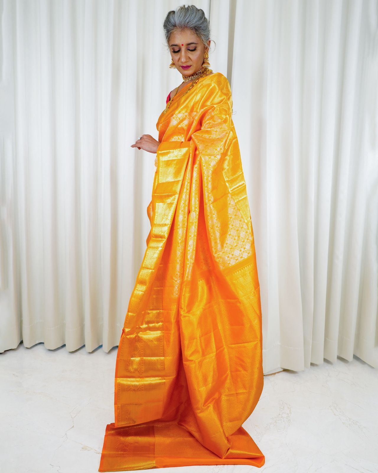 Molten Gold With Vibrant Marigold Yellow