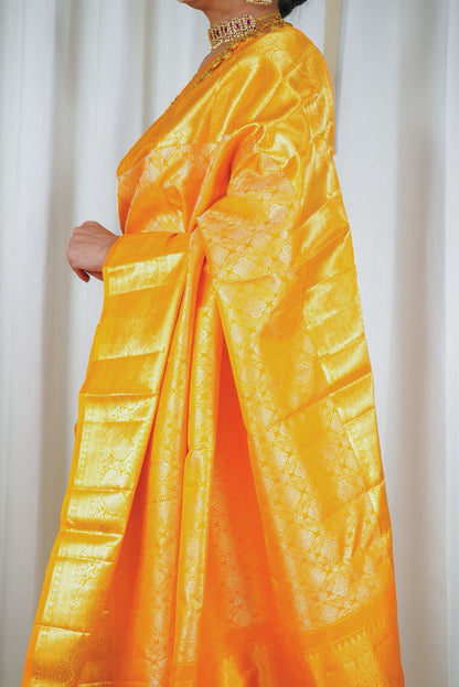 Molten Gold With Vibrant Marigold Yellow