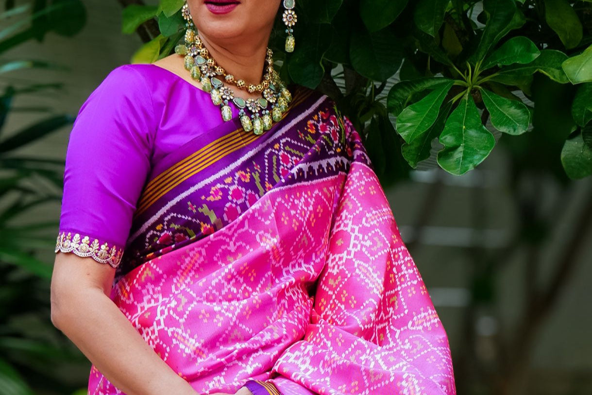 Timeless Patan Patola in Pink & Purple