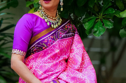 Timeless Patan Patola in Pink & Purple