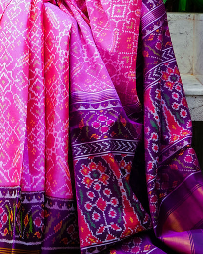 Timeless Patan Patola in Pink & Purple