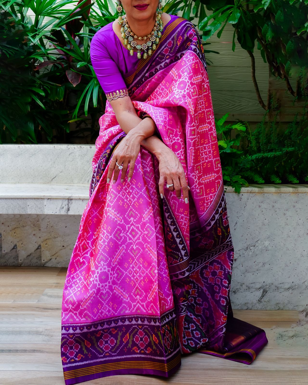 Timeless Patan Patola in Pink & Purple