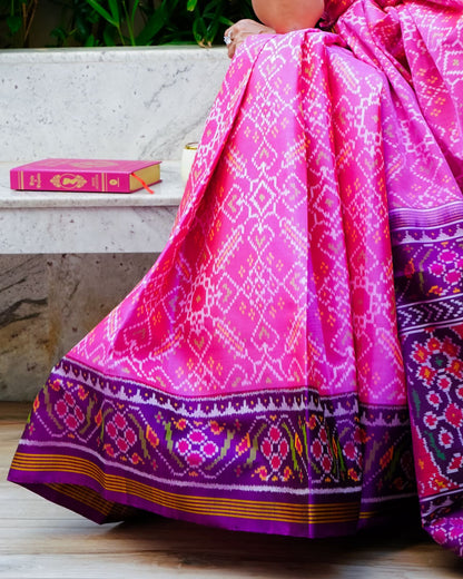 Timeless Patan Patola in Pink & Purple
