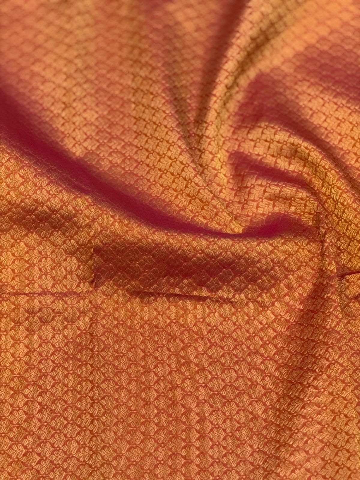 Yellow Kanchipuram Silk With Pink