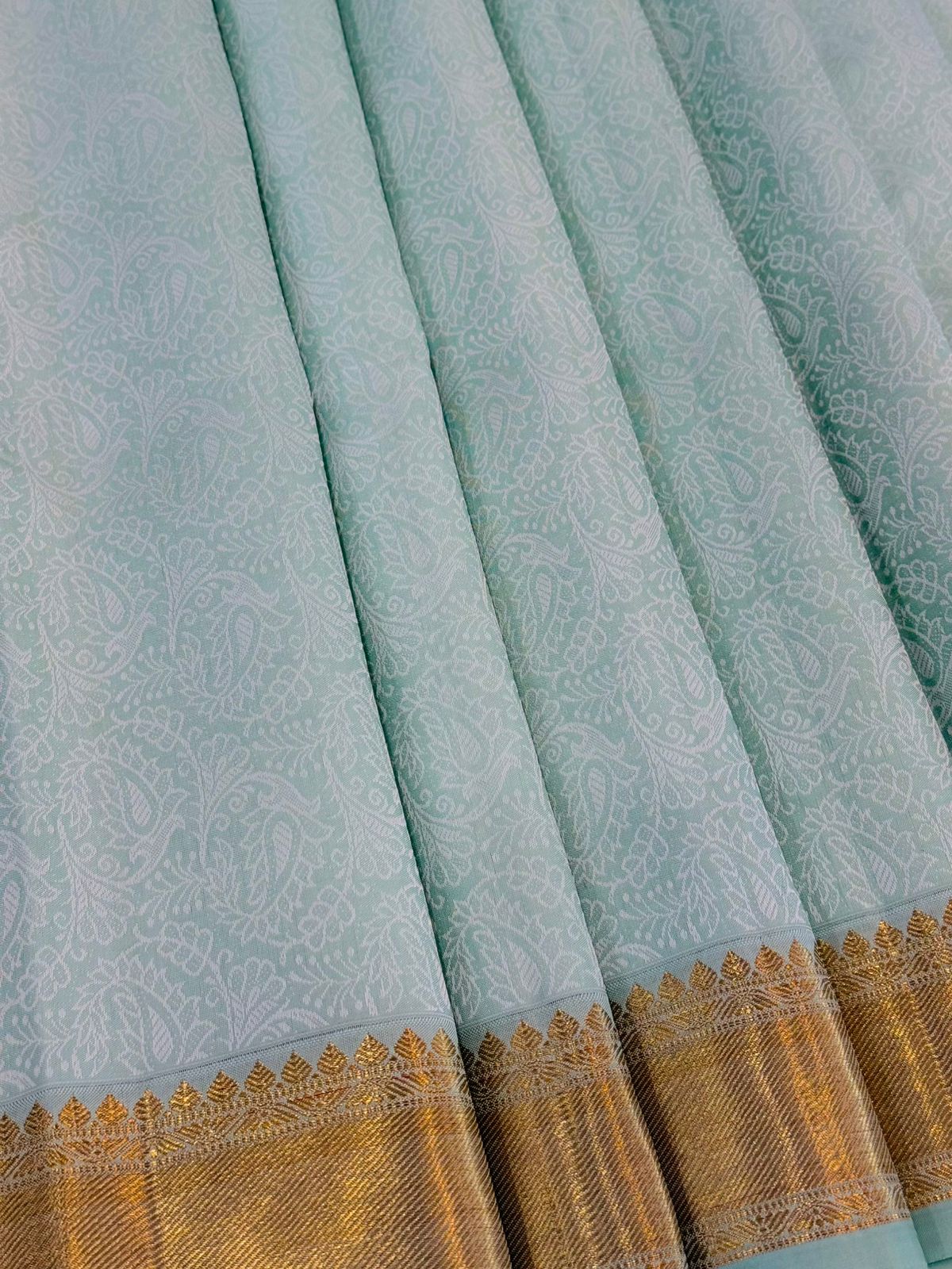 Timeless Pastel Blue Silk Glow