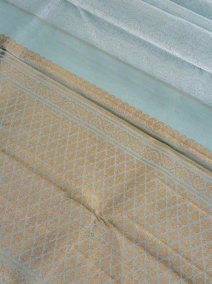 Timeless Pastel Blue Silk Glow